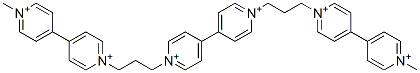 1,1'-bis(3-(1'-methyl-(4,4'-bipyridinium)-1-yl)-propyl)-4,4'-bipyridinium Structure