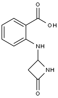 Benzoic acid, 2-[(4-oxo-2-azetidinyl)amino]- (9CI) Structure