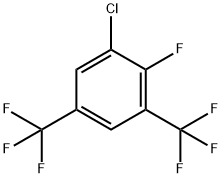 1-Chloro-2-fluoro-3,5-bis-(trifluoromethyl)benzene Structure