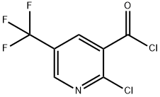 2-클로로-5-(트리플루오로메틸)피리딘-3-카르보닐클로라이드 구조식 이미지