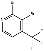 2,3-Dibromo-4-(trifluoromethyl)pyridine Structure