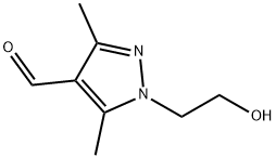 1-(2-hydroxyethyl)-3,5-dimethyl-1H-pyrazole-4-carbaldehyde Structure