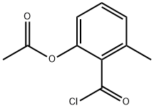 Benzoyl chloride, 2-(acetyloxy)-6-methyl- (9CI) Structure