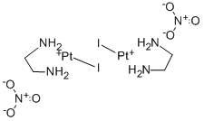 DI-MU-IODOBIS(ETHYLENEDIAMINE)-DI-PLATINUM(II) NITRATE Structure