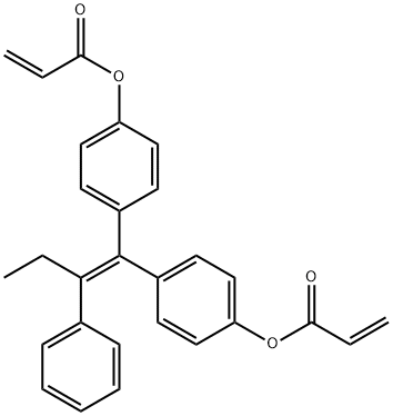1,1-bis(4-acryloyloxyphenyl)-2-phenylbut-1-ene Structure