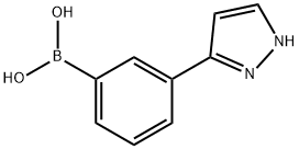 B-[3-(1H-pyrazol-3-yl)phenyl]boronic acid 구조식 이미지