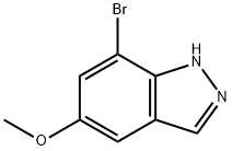 1H-Indazole,7-broMo-5-Methoxy- Structure