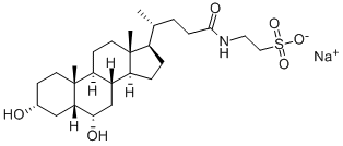 TAUROHYODEOXYCHOLIC ACID SODIUM SALT 구조식 이미지