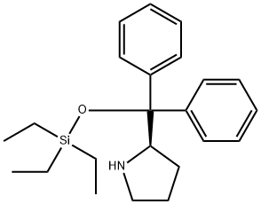 R-2-[디페닐[(트리에틸실릴)옥시]메틸]-피롤리딘 구조식 이미지