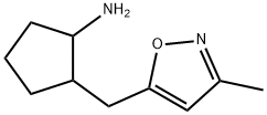 {2-[(3-methylisoxazol-5-yl)methyl]cyclopentyl}amine 구조식 이미지