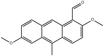 2,6-Dimethoxy-10-methyl-1-anthracenecarbaldehyde Structure