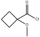 Cyclobutanecarbonyl chloride, 1-methoxy- (9CI) Structure