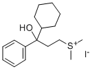 Sulfonium, (3-cyclohexyl-3-hydroxy-3-phenylpropyl)dimethyl-, iodide Structure