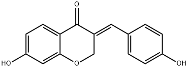 7-Hydroxy-3-(4-hydroxybenzylidene)chroMan-4-one Structure
