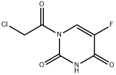 2,4(1H,3H)-Pyrimidinedione, 1-(chloroacetyl)-5-fluoro- (9CI) Structure