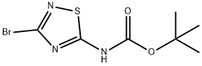 tert-Butyl (3-broMo-1,2,4-thiadiazol-5-yl)carbaMate Structure
