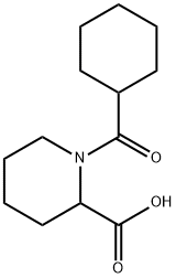 1-(cyclohexylcarbonyl)piperidine-2-carboxylic acid Structure