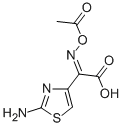 (Z)-2-(2-AMINOTHIAZOL-4-YL)-2-ACETYLOXYIMINOACETIC ACID 구조식 이미지