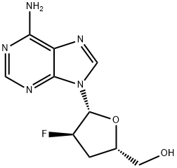 2'-fluoro-2',3'-dideoxyadenosine Structure