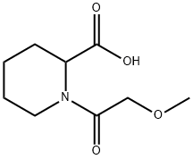 1-(2-Methoxyacetyl)-2-piperidinecarboxylic acid 구조식 이미지