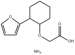 ammonium {[2-(2-furyl)cyclohexyl]oxy}acetate 구조식 이미지