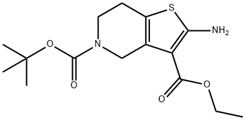5-tert-butyl 3-ethyl 2-amino-6,7-dihydrothieno[3,2-c]pyridine-3,5(4H)-dicarboxylate Structure