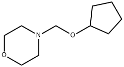 모르폴린,4-[(사이클로펜틸옥시)메틸]-(9CI) 구조식 이미지