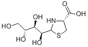 2-(D-ARABINO-TETRAHYDROXYBUTYL)-4(R)-1,3-THIAZOLIDINE-4-CARBOXYLIC ACID Structure