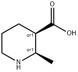 2S,3S-2-메틸-피페리딘-3-카르복실산 구조식 이미지