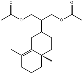 2-[[(4aR)-3,4,4a,5,6,7-Hexahydro-4a,8-dimethylnaphthalen]-2(1H)-ylidene]-1,3-propanediol diacetate Structure