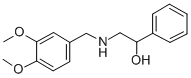 N-3,4-DIMETHOXYBENZYL-2-HYDROXYL-2-페닐에틸아민 구조식 이미지