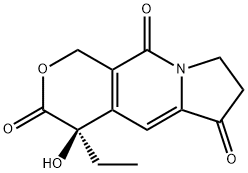 (R)-4-ethyl-4-hydroxy-7,8-dihydro-1H-pyrano[3,4-f]indolizine-3,6,10(4H)-trione 구조식 이미지