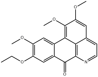 9-에톡시-1,2,10-트리메톡시-7H-디벤조[de,g]퀴놀린-7-온 구조식 이미지