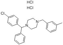 Meclizine dihydrochloride 구조식 이미지