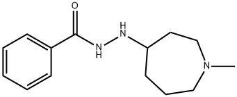 Benzoic acid, 2-(hexahydro-1-Methyl-1H-azepin-4-yl)hydrazide Structure