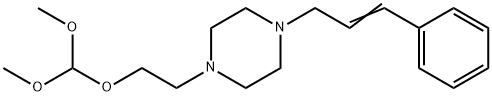 1-[2-(Dimethoxymethoxy)ethyl]-4-(3-phenyl-2-propenyl)piperazine Structure