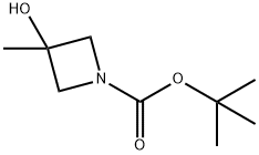 3-Hydroxy-3-methyl-azetidine-1-carboxylic acid tert-butyl ester Structure