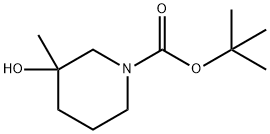 1-Piperidinecarboxylic acid, 3-hydroxy-3-methyl-, 1,1-dimethylethyl ester Structure