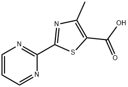4-Methyl-2-pyrimidin-2-yl-1,3-thiazole-5-carboxylic acid Structure