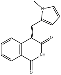 4-[(1-Methyl-1H-pyrrol-2-yl)methylene]-1,3(2H,4H)-isoquinolinedione 구조식 이미지