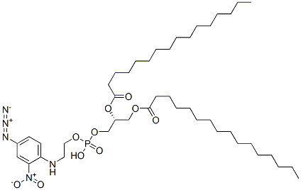 1,2-dipalmitoyl-sn-glycerol 3-((((4-azido-2-nitrophenyl)amino)ethyl)phosphate) Structure