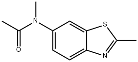 Acetamide, N-methyl-N-(2-methyl-6-benzothiazolyl)- (9CI) Structure