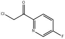 2-클로로-1-(5-플루오로피리딘-2-일)에타논 구조식 이미지