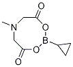 Cyclopropylboronic  acid  methyliminodiacetic  acid  anhydride 구조식 이미지