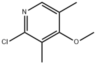 2-CHLORO-3,5-DIMETHYL-4-METHOXY PYRIDINE HYDROCHLORIDE 구조식 이미지