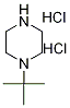 1-tert-Butylpiperazine dihydrochloride 구조식 이미지