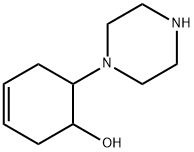 3-Cyclohexen-1-ol,6-(1-piperazinyl)-(9CI) Structure