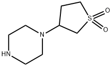 1-(1,1-디옥시도테트라히드로-3-티에닐)피페라진(SALTDATA:2HCl) 구조식 이미지