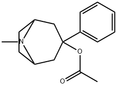 8-아자비시클로[3.2.1]옥탄-3-올,8-메틸-3-페닐-,아세테이트(에스테르),엔도- 구조식 이미지