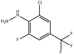 2-CHLORO-6-FLUORO-4-(TRIFLUOROMETHYL)-PHENYLHYDRAZINE Structure